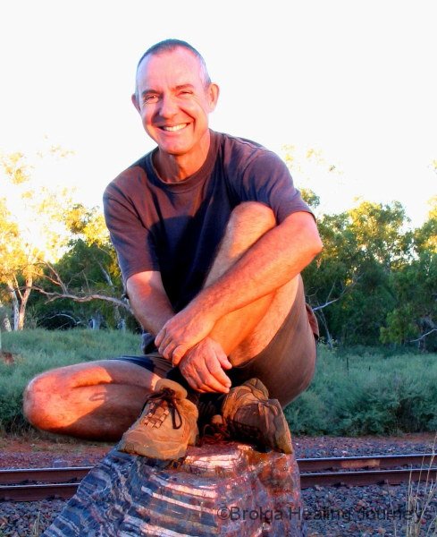 Peter on a Pilbara rock