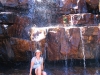 Nirbeeja cools down under the falls
