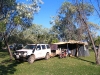 A grassy campsite at Home Valley Station.  Rare indeed in the Kimberley.
