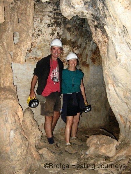 Intrepid explorers of Mimbi Caves