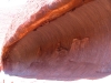 Wave-like cave caused by erosion, Uluru
