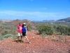 Peter & Nirbeeja at the car park, West MacDonnell Ranges (photo by Terry)