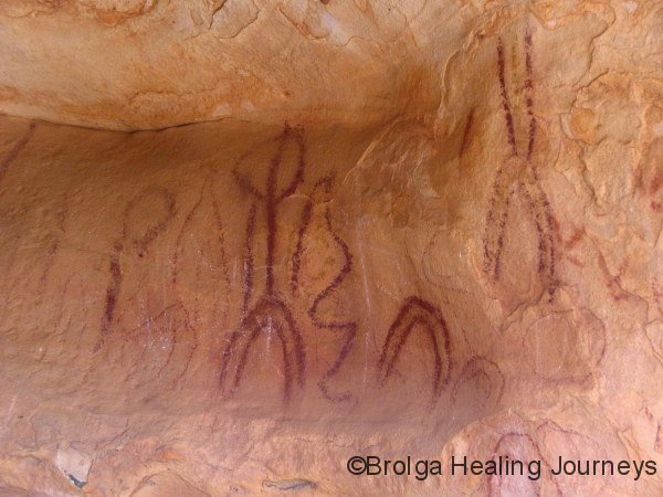 Aboriginal rock art – Yourambulla Peak, near Hawker, Flinders Ranges          