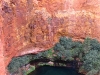 Circular Pool, Dales Gorge, from 70 metres above    
