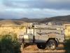 Our trusty camper trailer with a Flinders backdrop
