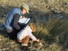 Gina Hayward supervises daughter Zoe in some field-work