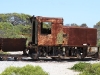 Old train once used to transport gypsum from Inneston to Stenhouse Bay