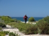 Nirbeeja birdwatching on the Stenhouse Bay lookout walk