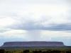 Closeup of rain on Mt Conner