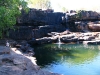 The beautiful waterfall and pool at Wunnumurru