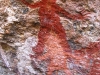 Close-up of Lightning Man to left of Langurrngurru Wandjina in main photo